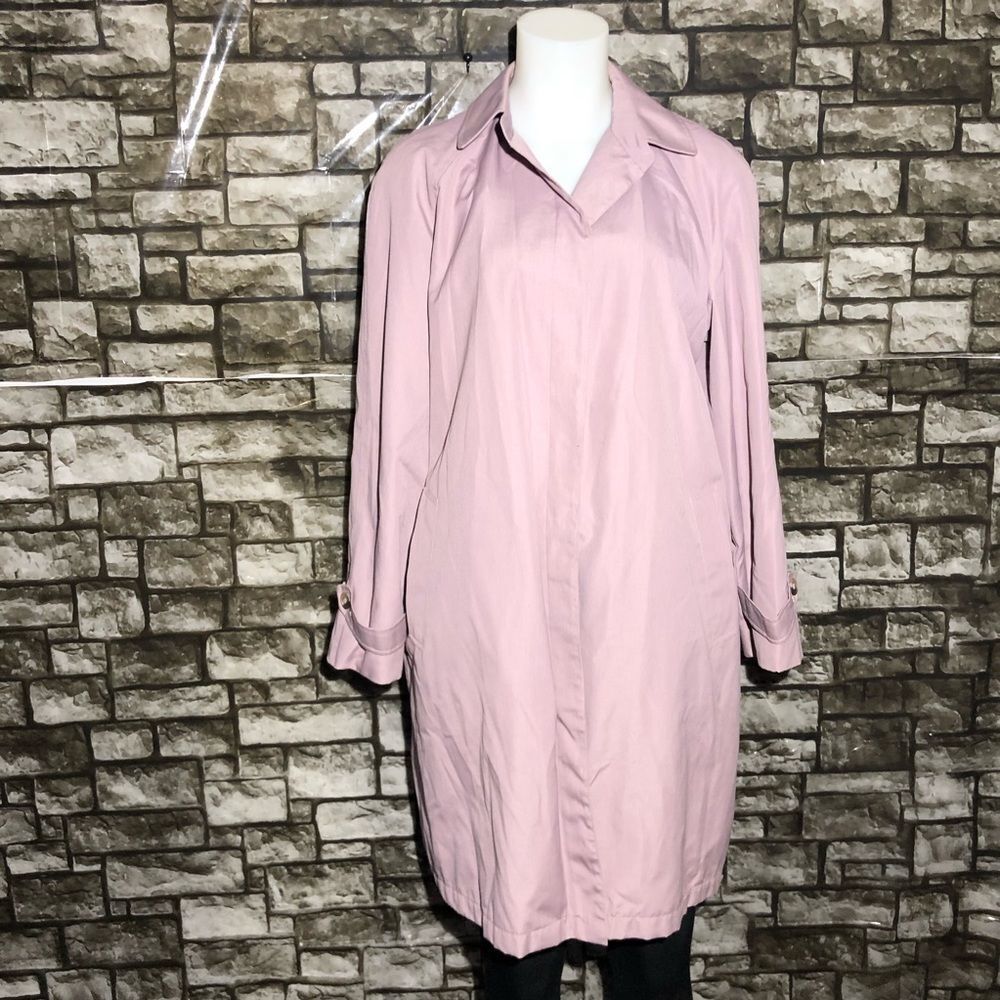 London Towne Pink Trench Coat